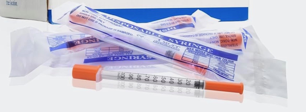 Sterile Insulin Syringes — 1mL 10pack